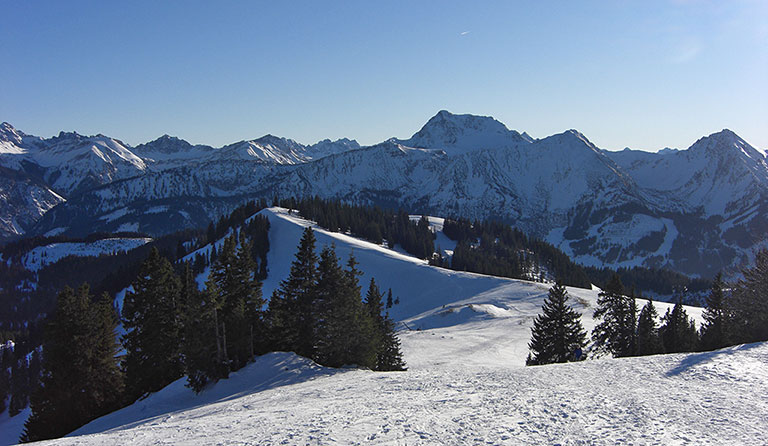 Schönkahler (1688 m) als Skitour