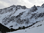 Der Ausblick zurück nach Osten auf die Lüsener Villerspitze