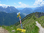 Einsattelung am Rücken des Seinskopfs