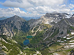 Blick zur Krapfenkarspitze und Soiernspitze