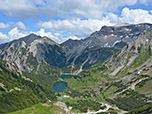 Der Soiernkessel mit Krapfenkarspitze und Soiernspitze