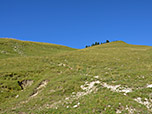 ...und zum Ende hin über einen Wiesenpfad steigen wir zum Gröbner Hals hinauf