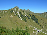 Rechts unter dem Rether Kopf liegt die Gröbenalm