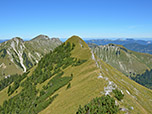 Blick zurück zur Zunterspitze