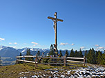 Das Gipfelkreuz am Schwarzenberg