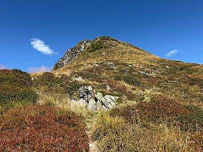 Blick zurück zum Gipfel