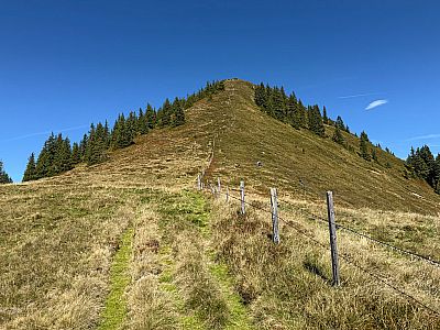 Blick zurück zum Schwarzkogel