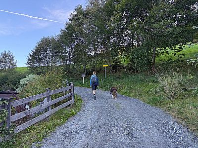 ...und verlassen Aschau in östlicher Richtung