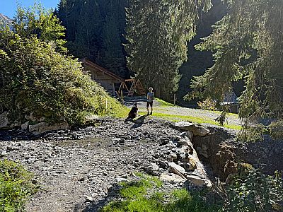 ...und wandern hinunter...