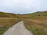 Rechts oben erkennen wir die Bergstation an der Sceda