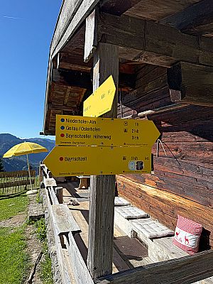 An der Neuhütte biegen wir rechts ab...