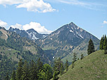 Blick zur Rotwand und zum Dürrmiesing