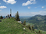 Seebergkopf-Gipfel, rechts hinten der Breitenstein