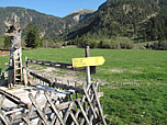 Wegweiser an der Pletzachalm