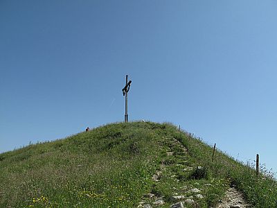 Der grasige Gipfel des Seekarkreuzes