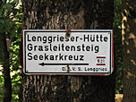 ...und immer der Ausschilderung "Grasleitensteig" folgen