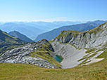 Blick nach Süden auf die Zillertaler Alpen