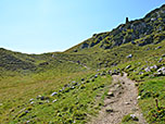 ...in kurzem Auf und Ab Richtung Bergstation
