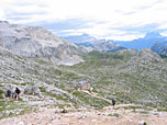 Blick zur Seekofelhütte