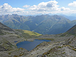 Blick über die Villgratner Berge zu den Dolomiten