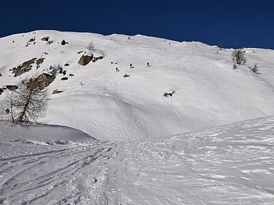 Auch die Abfahrt lässt viel Spielraum für Varianten