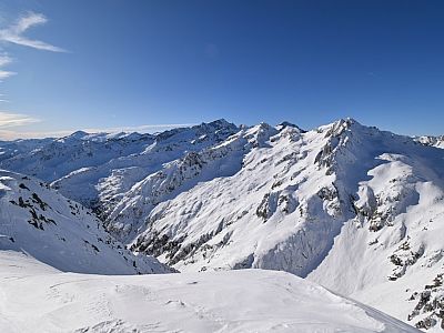 Der Monte Caldura im Westen