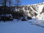 Wir erreichen das Rifugio Lago di Nambino