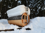 Die Sauna hat morgens leider noch zu