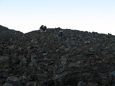 Wenige Minuten Gehzeit zum Gletscher