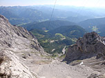 Blick zur Talstation der Hunerkogelbahn