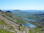Wir treffen auf den Pyg Track, der vom Pen-y-Pass zum Snowdon herauf führt