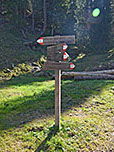 ...und biegen gleich wieder rechts Richtung Kreuzjoch ab