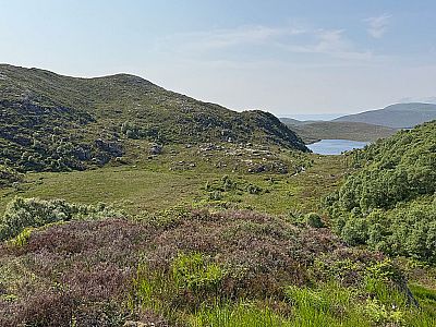 Der Mørkevatnet verschwindet am Horizont