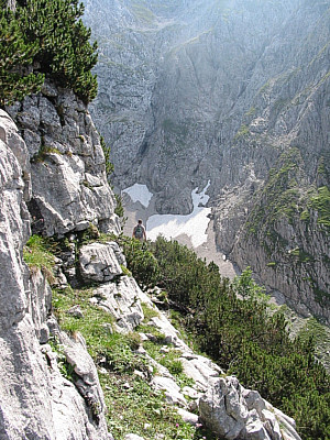 Die Gamskar ist fast durchstiegen