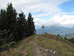 Rückblick zum Gipfel des Sonnenkopfs