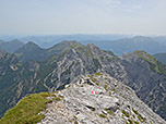 Blick zurück über den Ostgrat