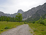 Wir spazieren auf die Lamsenspitze zu...