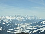 Blick über Leogang zum Steinernen Meer