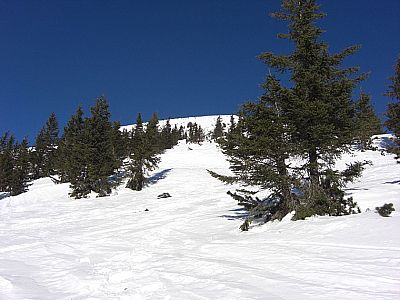 Der Hänge werden immer steiler