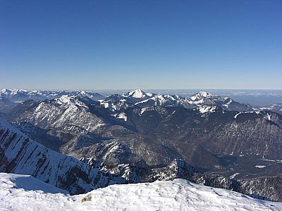 ...und auf die Chiemgauer Bergwelt