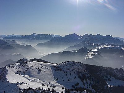 Rechts die Loferer Steinberge