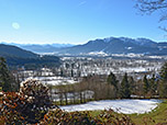 Blick über das Isartal zum Karwendel...