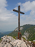 Das Gipfelkreuz der Sonnwendwand