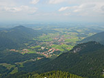 Herrlicher Tiefblick nach Aschau...