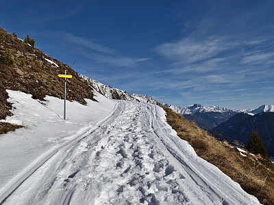 Hier biegen wir links ab ...