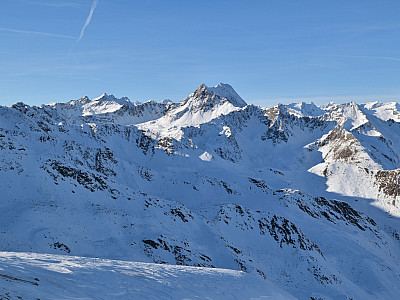 Das Berger Törl und der Lasörling im Nordwesten