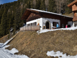 ... dann haben wir die Jausenstation Speikbodenhütte erreicht.