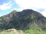 Blick vom Gipfel zum Spielberghorn