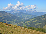 Blick über das Spertental zum Wilden Kaiser