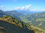 Immer wieder der herrliche Blick zum Kaisergebrige